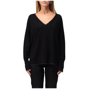 Liu Jo, Dames, Truien, Zwart, Maat: XS