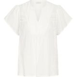 Kaffe - Kakarli Blouse Bluser 10552463 - Blouse - Wit - 100% Katoen