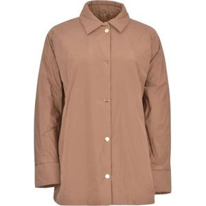 Max Mara, Dames, Jassen, Bruin, Maat: S Poliester,