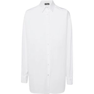 Kiton, Dames, Blouses & Shirts, Wit, Maat: L Katoen,