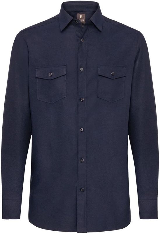 Boggi Milano, Heren, Overhemden, Blauw, Maat: XS Flanel,
