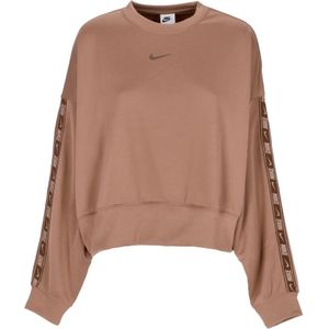 Nike - Oversize Crewneck Sweatshirt - Bruin - Katoenmix