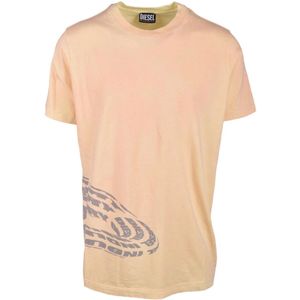 Diesel, Heren, Tops, Roze, Maat: S Katoen,