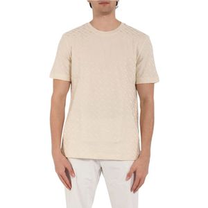 Hugo, Heren, Tops, Beige, Maat: M Katoen,