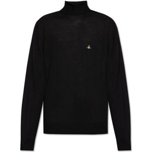 Vivienne Westwood, Heren, Truien, Zwart, Maat: M Wol,