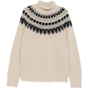 Barena Venezia, Dames, Truien, Beige, Maat: M Wol,