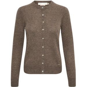 InWear - Cardigan - Bruin - 100% Kasjmier