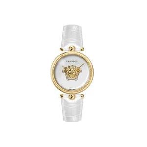 Versace Wit en Goud Palazzo Horloge , Yellow , Dames , Maat: ONE Size