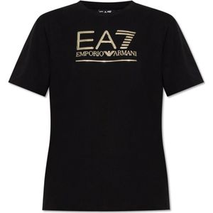 Emporio Armani - EA7 - T-shirt - Zwart - Dames