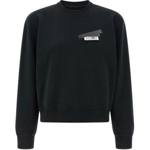 MM6 Maison Margiela, Dames, Sweatshirts & Hoodies, Zwart, Maat: L Katoen,