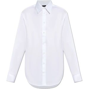 Emporio Armani, Heren, Overhemden, Wit, Maat: S Katoen,