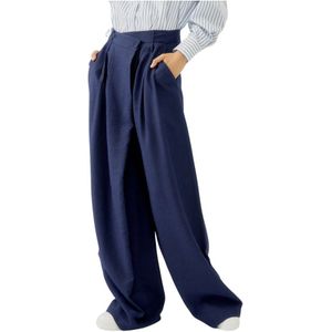 Silvian Heach, Dames, Broeken, Blauw, Maat: 2XS Katoen,