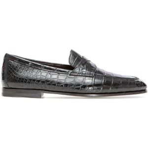 Santoni Stijlvolle Sneakers met Uniek Ontwerp , Black , Heren , Maat: 43 EU