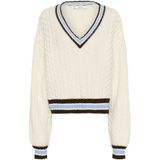 Gestuz - Gztaiba - Kabeltrui Pullover - Wit - Dames