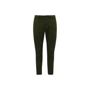 Dsquared2 Slim Fit Katoenen Broek Groen Militair , Green , Heren , Maat: 2XL