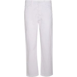 Mother, Dames, Jeans, Wit, Maat: W27 Katoen,