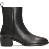 Kazar - Zwarte Laarzen - Leer - Dames - Met Brede Hakken