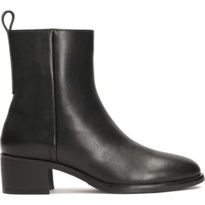 Kazar - Zwarte Laarzen - Leer - Dames - Met Brede Hakken