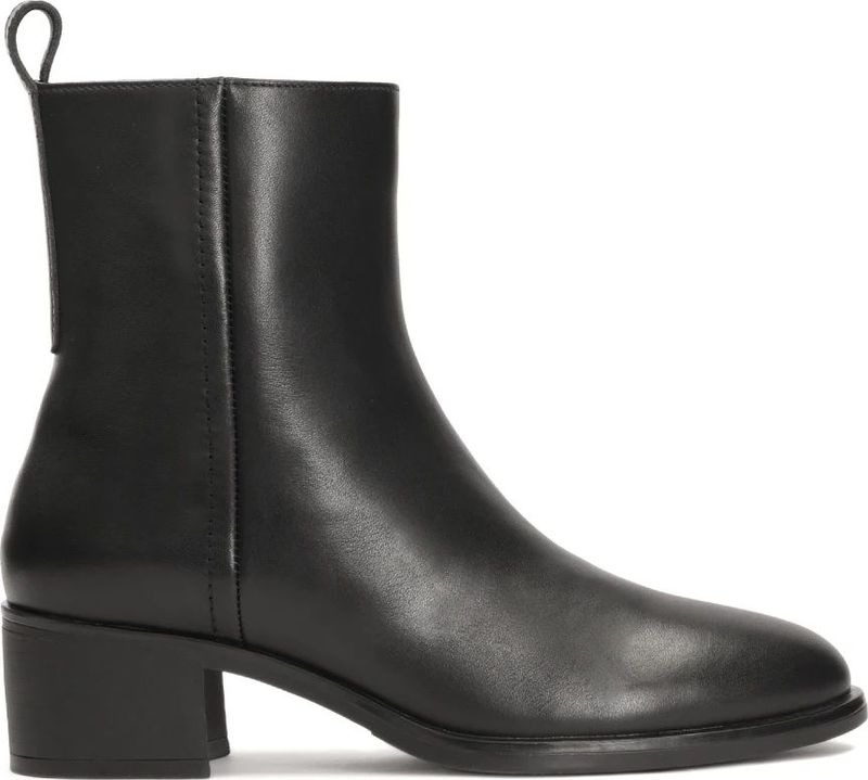 Kazar - Zwarte Laarzen - Leer - Dames - Met Brede Hakken