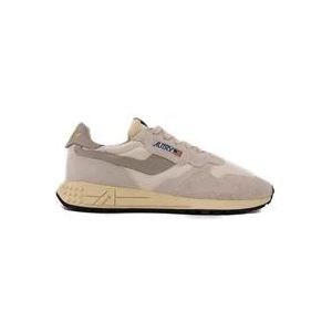 Autry Beige Suède Sneakers , Beige , Heren , Maat: 40 EU