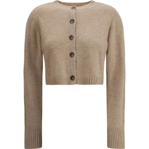 Loulou Studio, Dames, Truien, Beige, Maat: L Kasjmier,