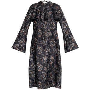 Ganni, Dames, Jurken, Zwart, Maat: XS