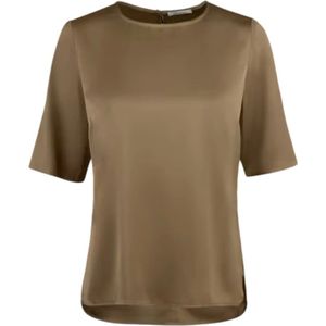 Stenströms, Dames, Blouses & Shirts, Beige, Maat: M Zijde,