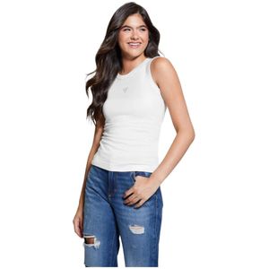 Guess, Dames, Tops, Wit, Maat: XS Viscose,