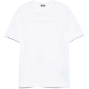 Zegna, Heren, Tops, Wit, Maat: 2XL Katoen,