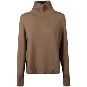 Allude, Dames, Truien, Bruin, Maat: XS Kasjmier,