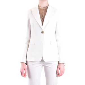 Pinko, Dames, Jassen, Wit, Maat: 2XS Linnen,
