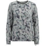 Shirt - Casual - Ronde Halslijn - Lange Mouwen - Blauw - Katoen