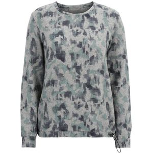 Shirt - Casual - Ronde Halslijn - Lange Mouwen - Blauw - Katoen