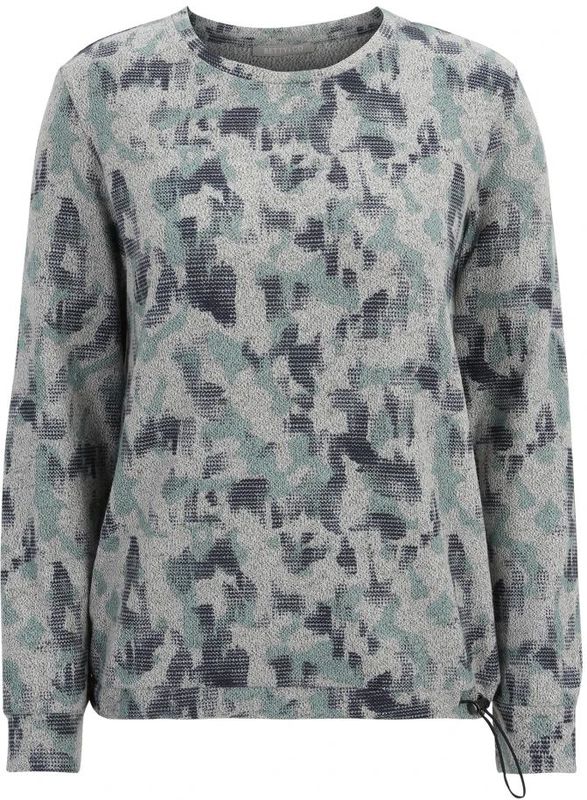 Shirt - Casual - Ronde Halslijn - Lange Mouwen - Blauw - Katoen