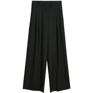 By Malene Birger, Dames, Broeken, Zwart, Maat: L Viscose,