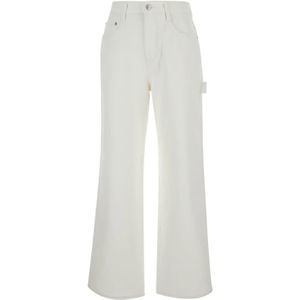 Dunst, Dames, Jeans, Wit, Maat: L Denim,