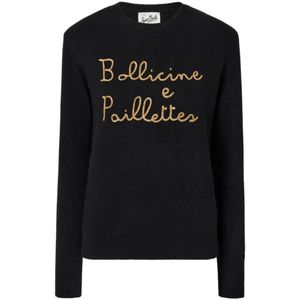 MC2 Saint Barth, Dames, Truien, Zwart, Maat: S Wol,