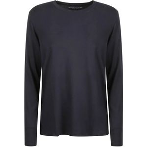 Majestic Filatures, Dames, Tops, Blauw, Maat: S