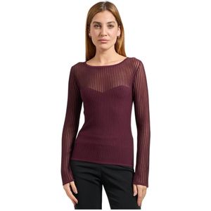 Patrizia Pepe, Dames, Tops, Paars, Maat: S Viscose,