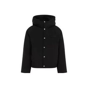 Jacquemus Zwarte Pufferjas , Black , Heren , Maat: S