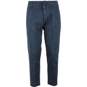 Dondup, Heren, Broeken, Blauw, Maat: W32 Katoen,