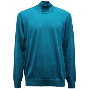 Paolo Pecora, Heren, Truien, Blauw, Maat: XL Wol,