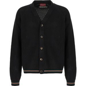 Gucci, Heren, Truien, Zwart, Maat: S