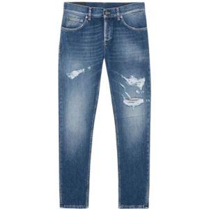 Dondup, Heren, Jeans, Blauw, Maat: W31 Denim,