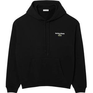 Lacoste - Hoodie - Zwart - Met Meerdere Prints - Heren - Katoen