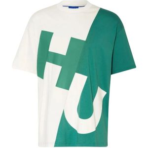 Hugo, Heren, Tops, Wit, Maat: M Katoen,