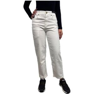 Versace Jeans Couture, Dames, Jeans, Wit, Maat: W27 Katoen,