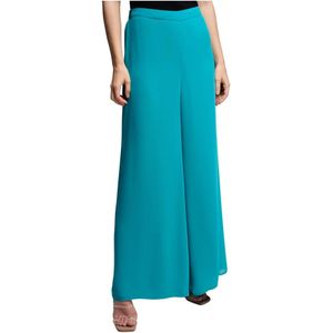 Joseph Ribkoff, Dames, Broeken, Blauw, Maat: S Chiffon,
