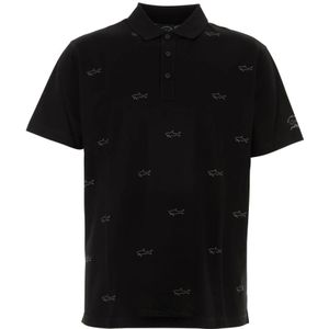 Paul & Shark, Heren, Tops, Zwart, Maat: L Katoen,