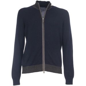 Gran Sasso, Heren, Truien, Blauw, Maat: M Wol,